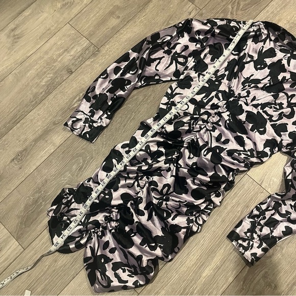 NWT Zara The Dita Floral Print Ruched Dress - Picture 4 of 8